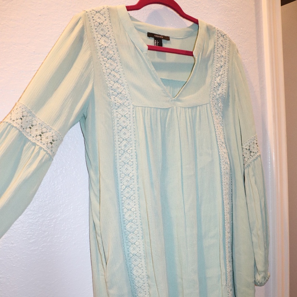 Forever 21 Light Green Shift Dress